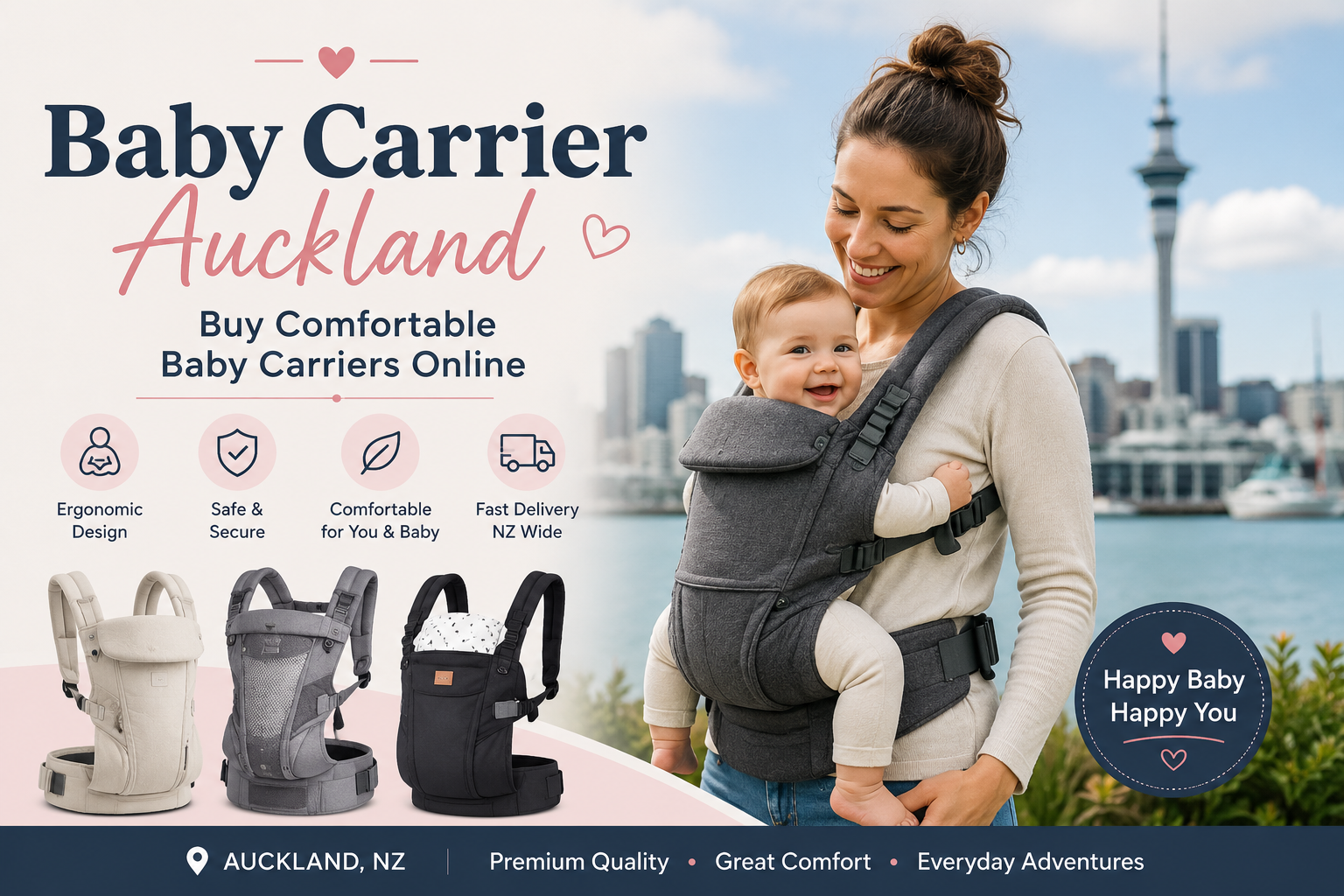 Baby Carrier Auckland | Buy Comfortable Baby Carriers Online